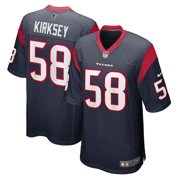 mens nike christian kirksey navy houston texans game jersey